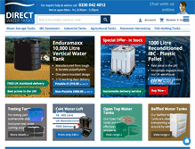 Tablet Screenshot of directwatertanks.co.uk